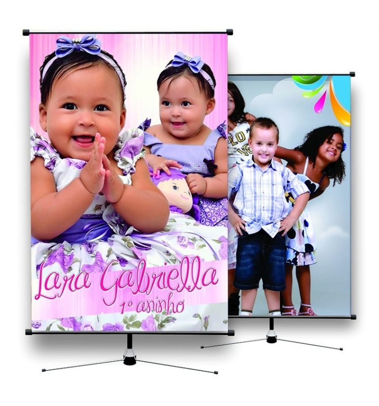 Banner Personalizado para Festa Jardim das Acácias - Banner Personalizado para Aniversário