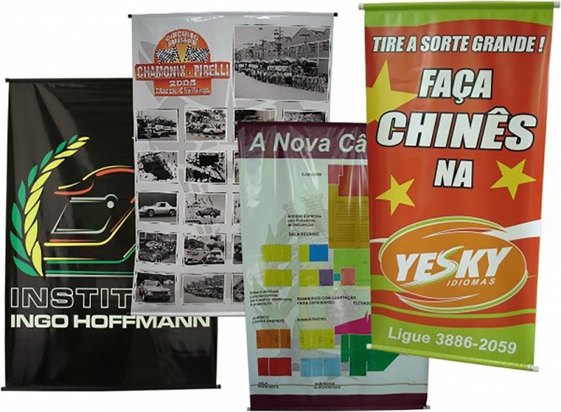 Impressão de Banner Personalizado para Festa Infantil Vila Albertina - Banner de Mesa Personalizado