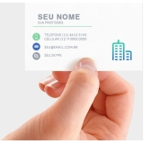 impressão digital cartão de visita preço Pompéia